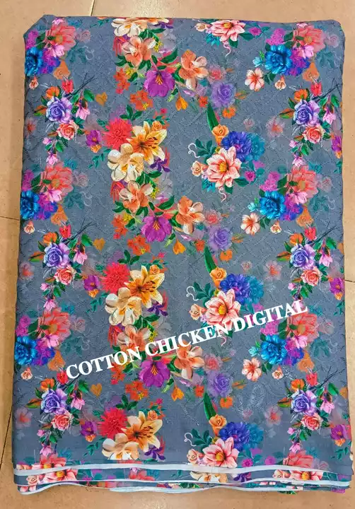 COTTON CHIKAN DIGITAL PRINT  uploaded by Mataji Fashion on 2/3/2023
