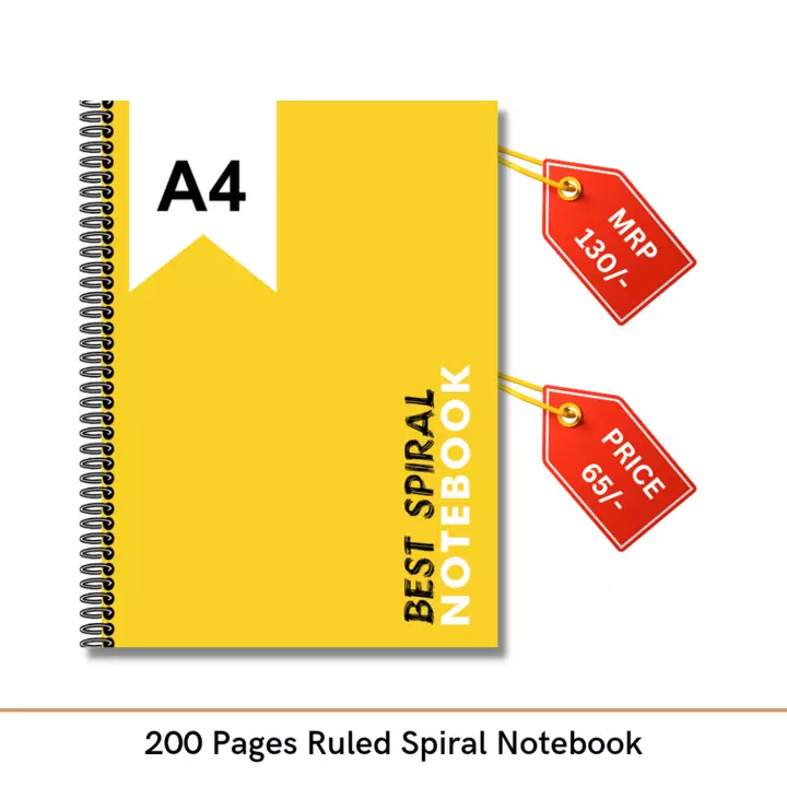 200 Pages Ruled Spiral Notebook uploaded by business on 2/3/2023