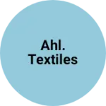 Business logo of AHL. textiles
