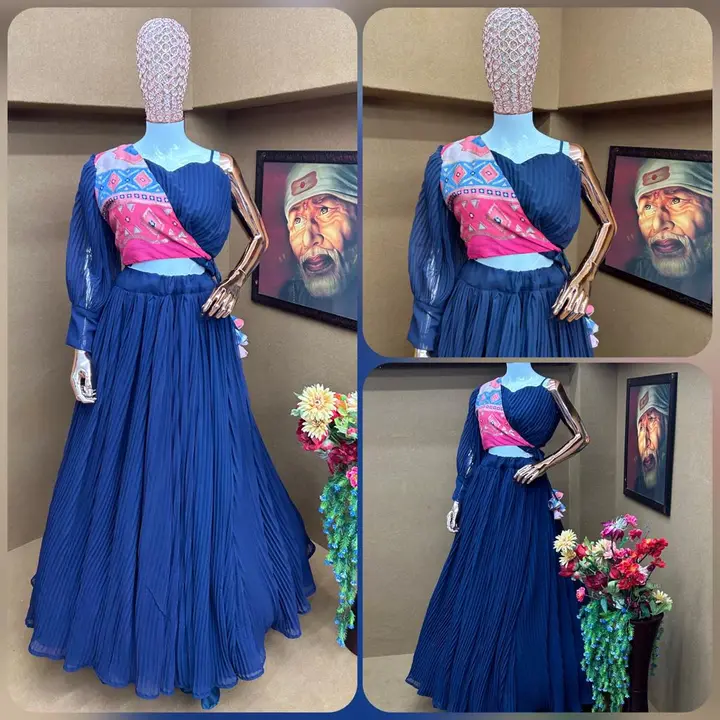 New Designer Lehenga Choli One side sleeves uploaded by Jainam Enterprise . 8401560261 on 2/3/2023