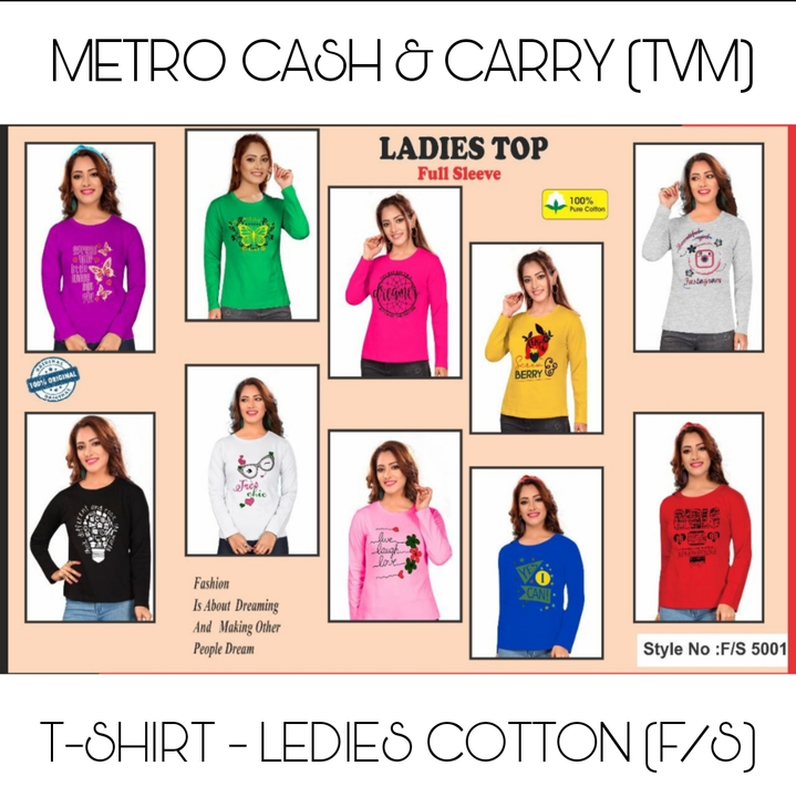 LEDIES T-SHIRT F/S uploaded by METRO CASH & CARRY on 2/3/2023