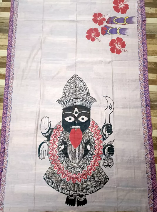 Hand painted saree_5 uploaded by Aethon Creations  on 2/3/2023