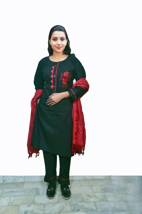 Kurti pent with duppta  uploaded by Fatima textile on 2/3/2023