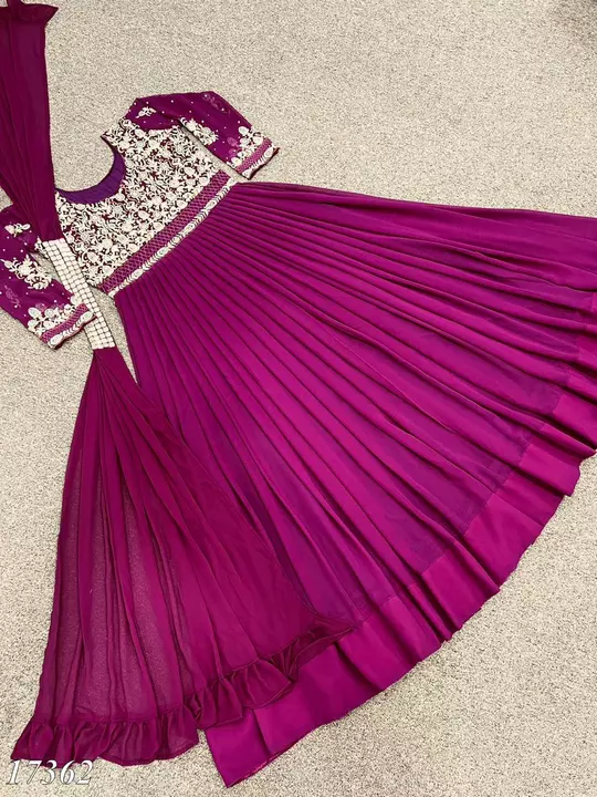 Artywear gown with dupatta  uploaded by business on 2/4/2023