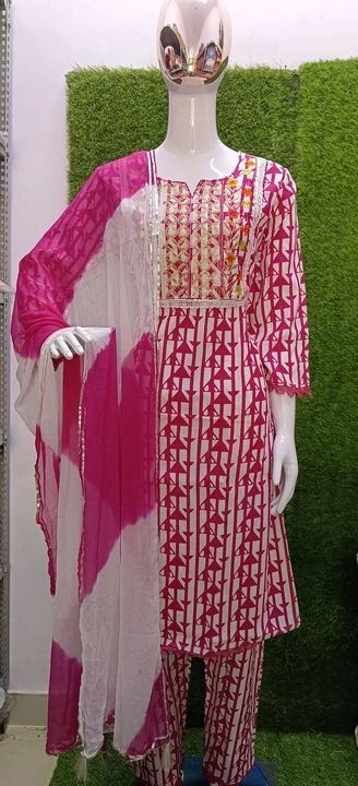 Reyon fabric kurti with dupatta set  uploaded by M i Jaipur Kurties on 2/4/2023