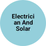 Business logo of Electrician and solar installation