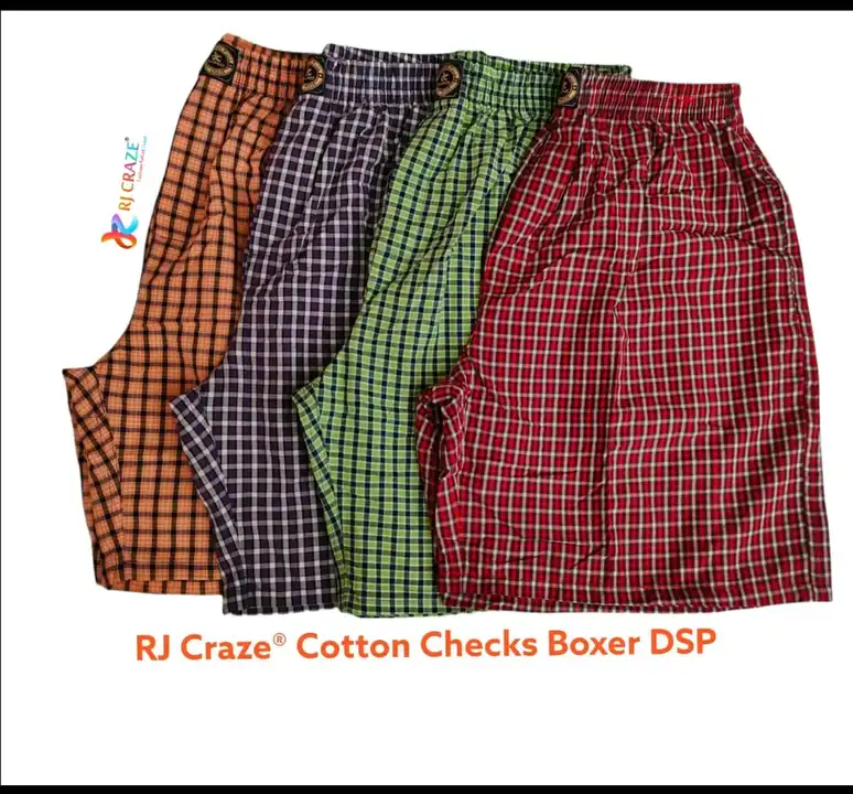 Cotton check boxer uploaded by RJ Craze on 2/4/2023