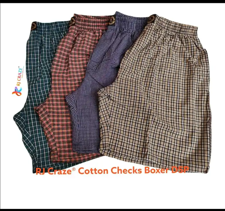 Cotton check boxer uploaded by RJ Craze on 2/4/2023