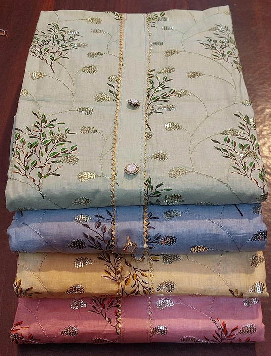 Post image Cotton Camric To Cotton Camric Patiyala Suit

Top, Bottom &amp; Dupatta Printed

Top - 2.25 Mtr
Bottom - 2.5 Mtr
Dupatta - 2.25 Mtr
