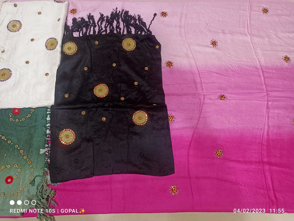 Heavy stone work dupatta at best price  uploaded by business on 2/4/2023
