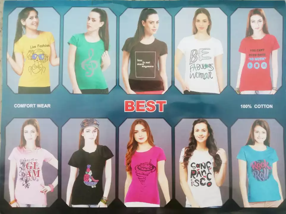 Cotton T-shirts For Girl's  uploaded by FASHION MART on 2/4/2023