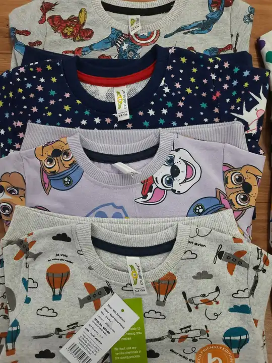 Kids Printed Sweatshirts uploaded by Priya Fashion on 2/4/2023