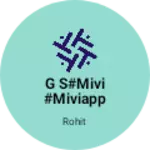 Business logo of G s#mivi #miviapp