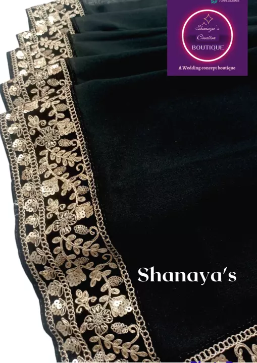 Designer saree  uploaded by SHANAYA'S creation on 2/4/2023