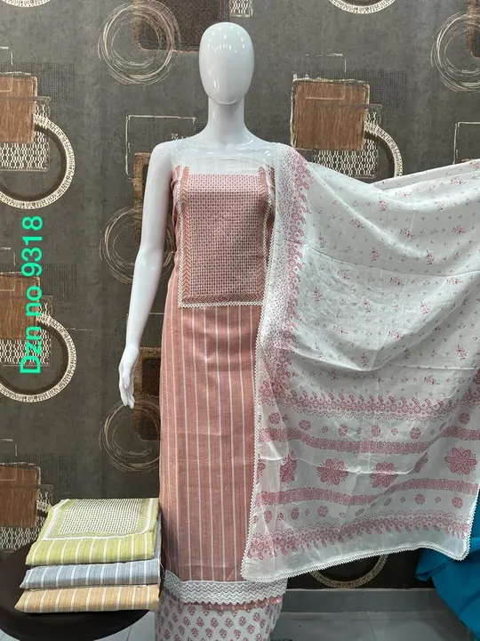Cotton handloom dress material  uploaded by Moksh designer on 2/4/2023