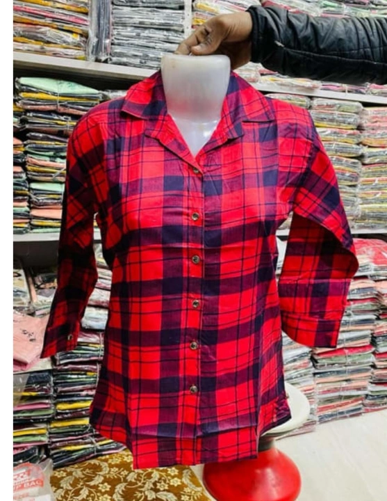 Reyon Check shirts For Girls  uploaded by K. K. ENTERPRISES on 2/4/2023