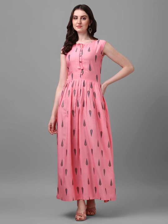 Exclusive Rayon Gown  uploaded by Vihu fashion on 2/4/2023