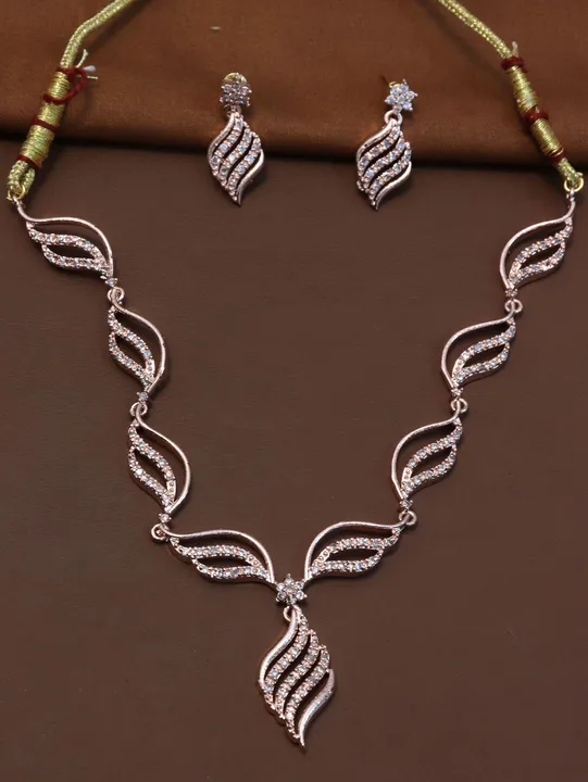 Unique American Diamond Necklace Set uploaded by Bhavani Sales on 2/4/2023