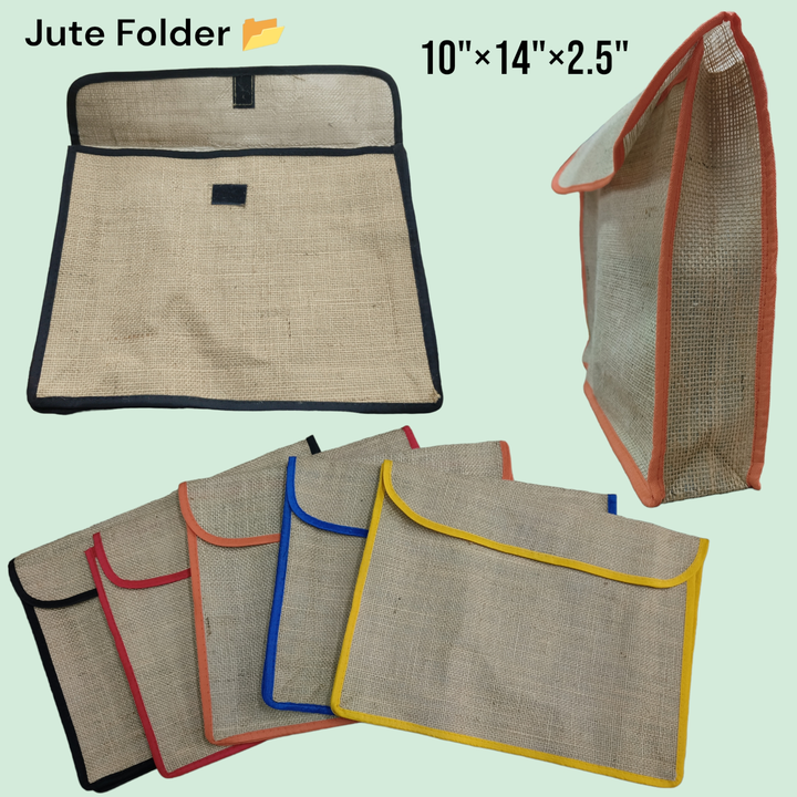 Jute Folder  Extra space for more documents  uploaded by Sha kantilal jayantilal on 5/11/2024