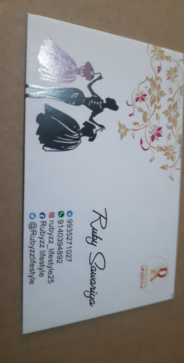 Visiting card store images of Rubyzzz lifestyle