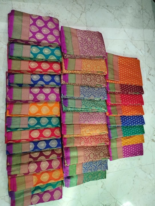 Katan bridel saree with copper zari work uploaded by business on 2/4/2023
