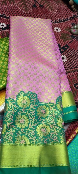 Turning tissue brocade uploaded by Dharani silk sarees on 2/18/2021
