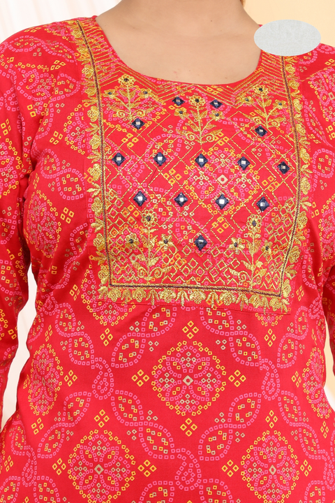 Sarli Branded Marwadi Print Kurta Sharara Set uploaded by Riya Garments on 2/4/2023