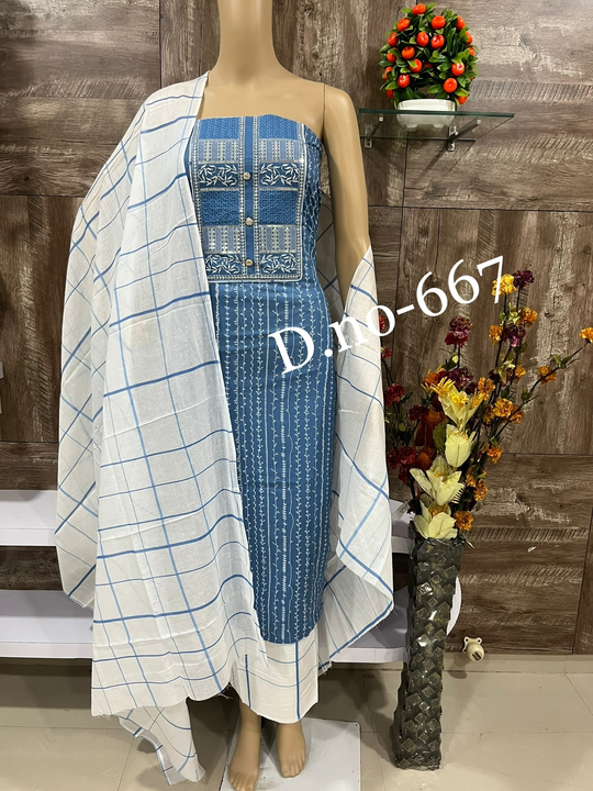 Product image of Pure cotton dress material , price: Rs. 450, ID: pure-cotton-dress-material-245c40d4