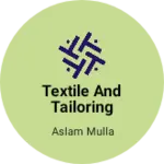 Business logo of Textile and tailoring Apsara collection