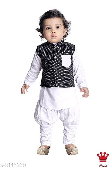 Post image Catalog Name : * Ethnic Fancy Silk Cotton Blend Kurta Kid's Boys Pyjama Set Vol 2 *

Fabric: Silk Cotton Blend

Sleeves: Waist Coat - Sleeves Are Not Included &amp; Kurta - Sleeves Are Included

Size: Age Group (6 Months - 12 Months) - 14 in

Type: Stitched

Description: Variable ( Message Us For the Details)

Work &amp; Pattern: Kurta &amp; Pyjama - Solid , Waist Coat - Printed



Designs: 4

Easy Returns Available In Case Of Any Issue
*Proof of Safe Delivery! Click to know on Safety Standards of Delivery Partners- https://bit.ly/30lPKZF