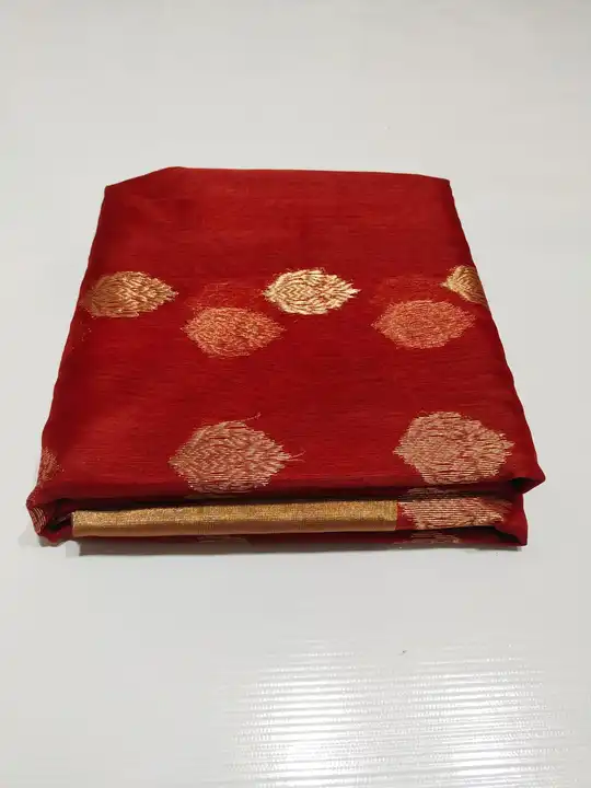 Chanderi saree pure silk organza saree uploaded by Chanderi handloom saree on 2/4/2023
