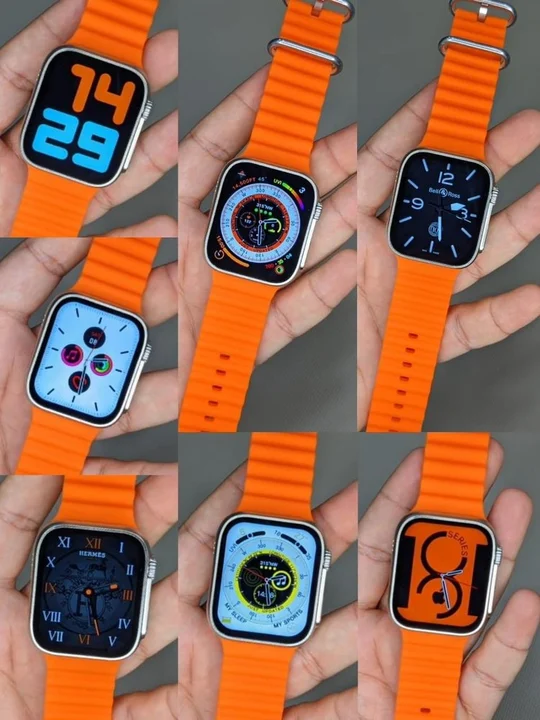 Watch 8 Ultra Apple Logo, Series 8 (Orange Strape) uploaded by Surya Fashion Hub on 2/5/2023