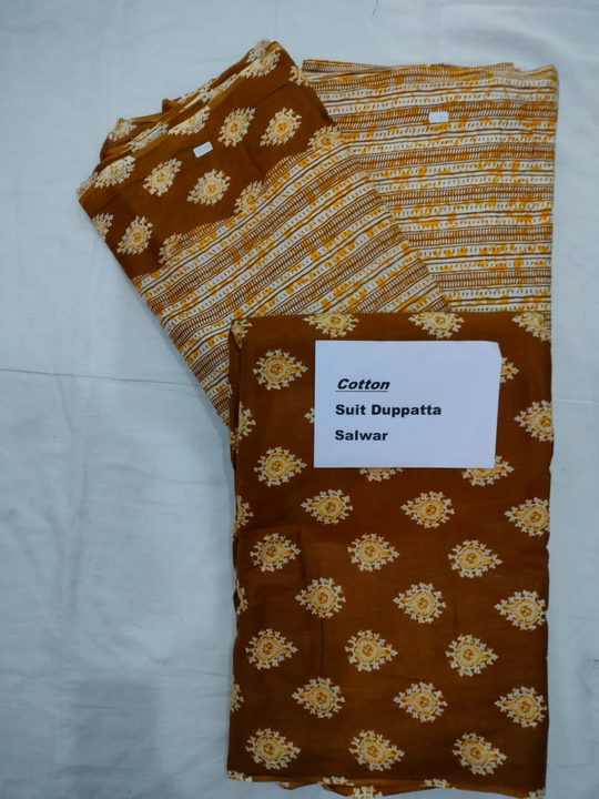 Suit Salwar dupatta, Cotton uploaded by Unique Dresses on 2/5/2023