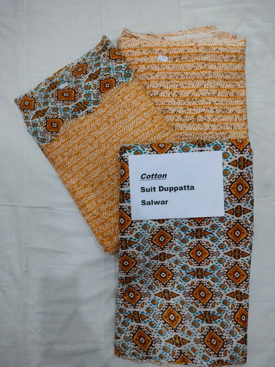 Suit Salwar dupatta, Cotton uploaded by Unique Dresses on 2/5/2023