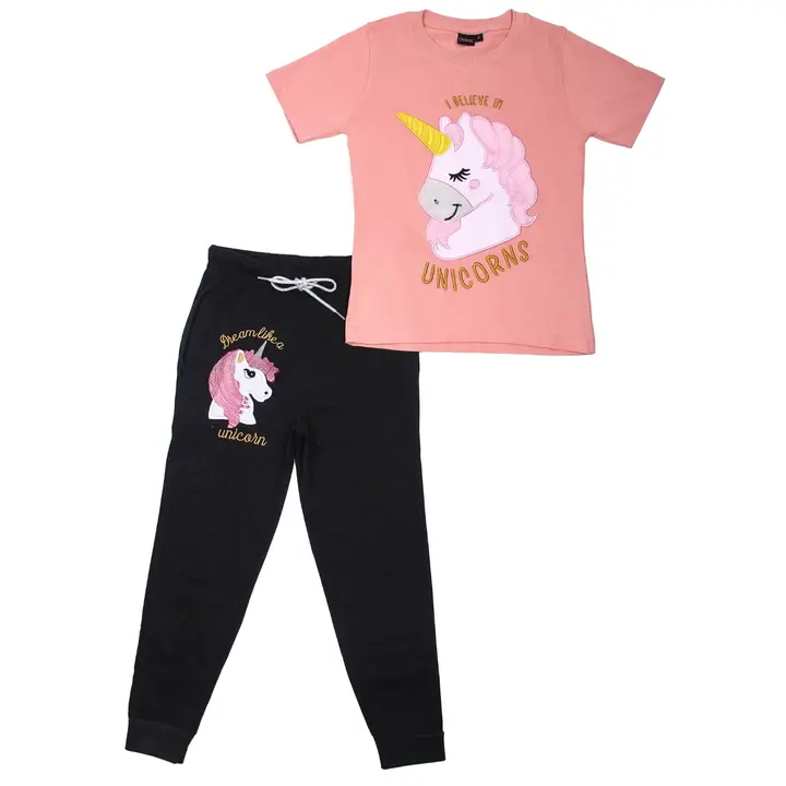 Girls unicorn clothing set uploaded by Shardha exports on 6/2/2024