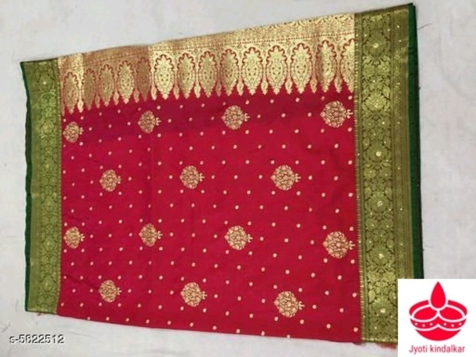 Post image Aagyeyi Pretty Sarees

Saree Fabric: Satin Silk
Blouse: Separate Blouse Piece
Blouse Fabric: Satin Silk
Pattern: Zari Embroidered
Blouse Pattern: Solid
Multipack: Single
Sizes: 
Free Size (Saree Length Size: 5.5 m, Blouse Length Size: 1 m) 

Dispatch: 2-3 Days