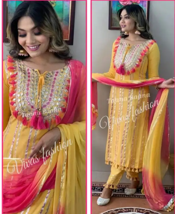 Kurti with pant and dupatta uploaded by business on 2/5/2023