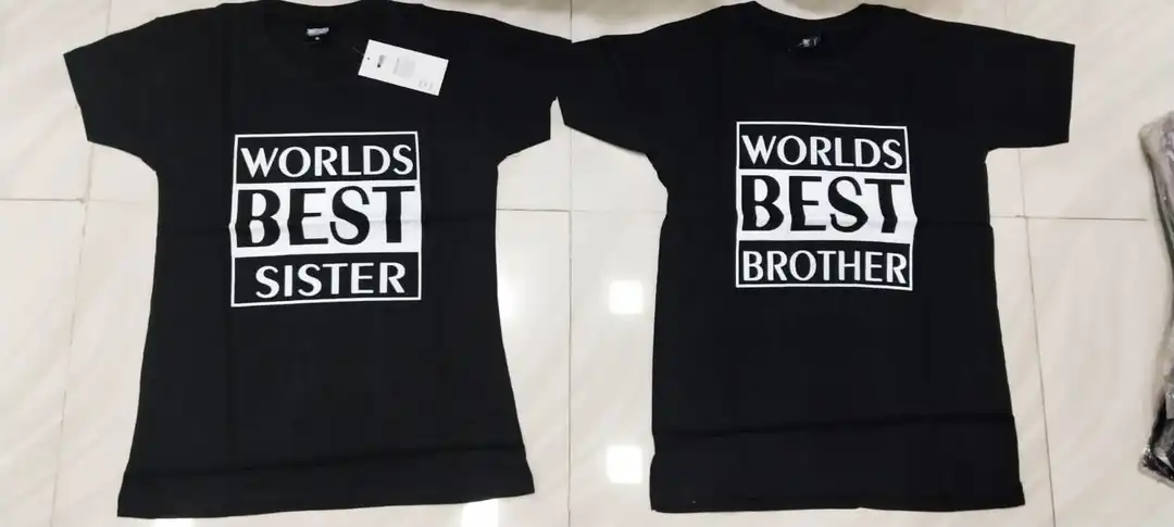 Brother sister combo tshirt uploaded by Shree gurudev collection / 9806507567 on 2/5/2023