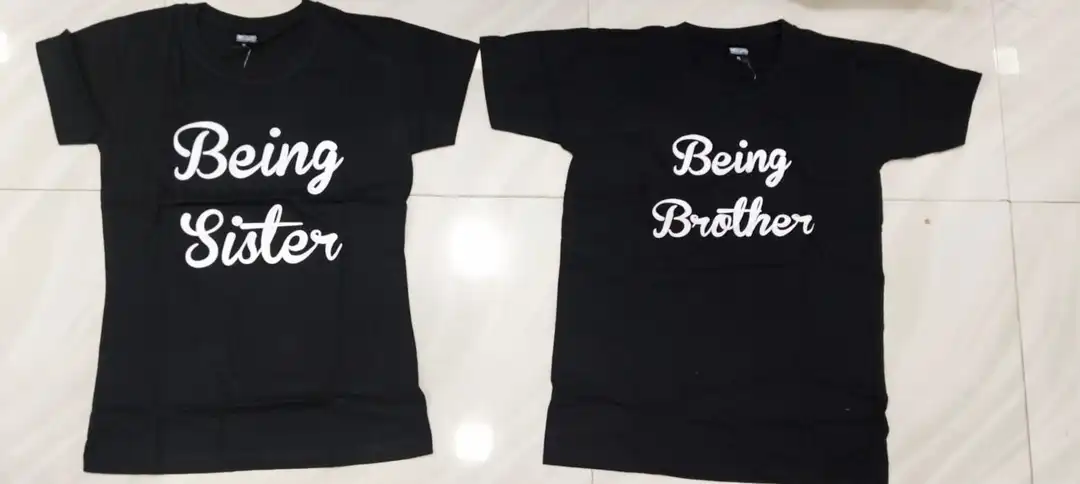 Brother sister combo tshirt uploaded by Shree gurudev collection / 9806507567 on 2/5/2023
