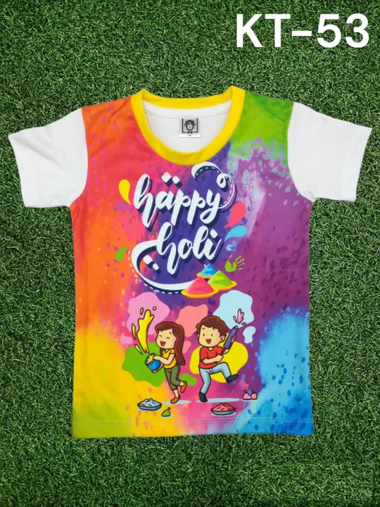Kids holi tshirts uploaded by Official Deals on 2/5/2023
