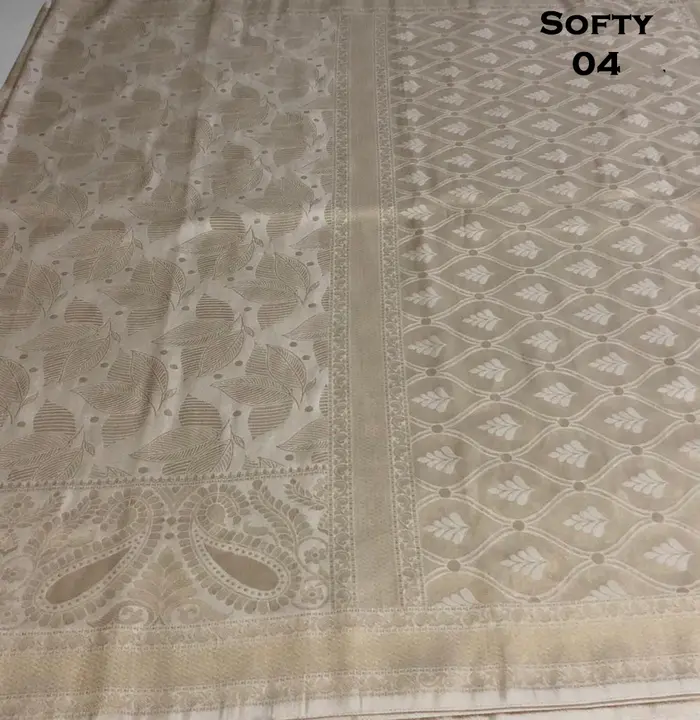 Softy silk  banarasi  uploaded by Shree sanvi creation on 2/5/2023
