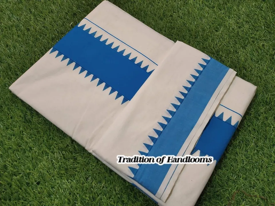 Kerela cotton kasavu sarees uploaded by Maari Amman Textile on 2/5/2023