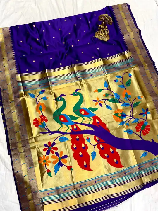 Triple muniya paithani  uploaded by Women's fashion on 2/5/2023