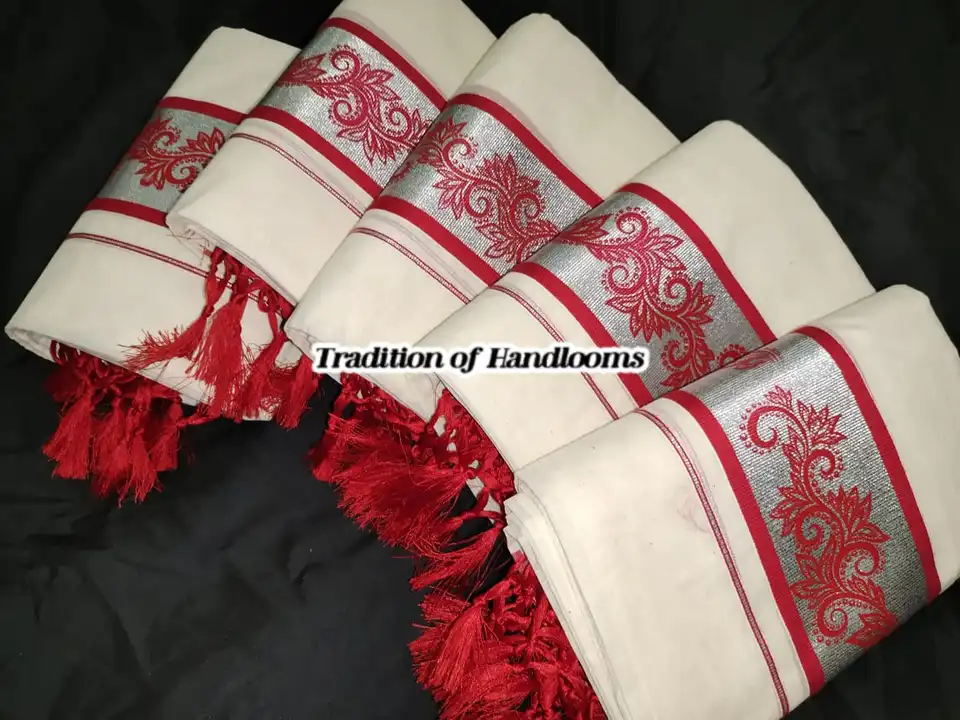 Kerela onam traditional wear kasavu sarees with print
Onam wear kasavu sarees
Print design
Single an uploaded by Maari Amman Textile on 2/5/2023