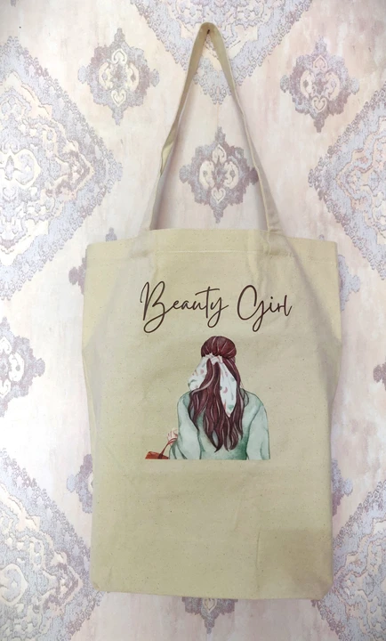 Beauty girl print canvas totes  uploaded by Vajrayana Apparels on 2/5/2023