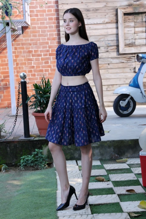Skirt top set uploaded by ARV Global Creations Pvt Ltd Faridabad on 2/5/2023
