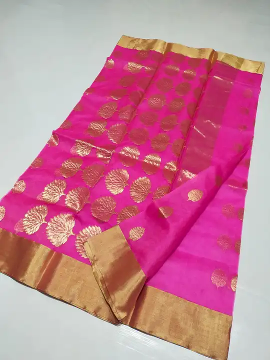 Chanderi saree pure silk saree uploaded by Chanderi handloom saree on 2/5/2023