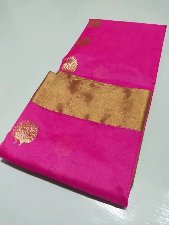 Chanderi saree pure silk saree uploaded by Chanderi handloom saree on 2/5/2023