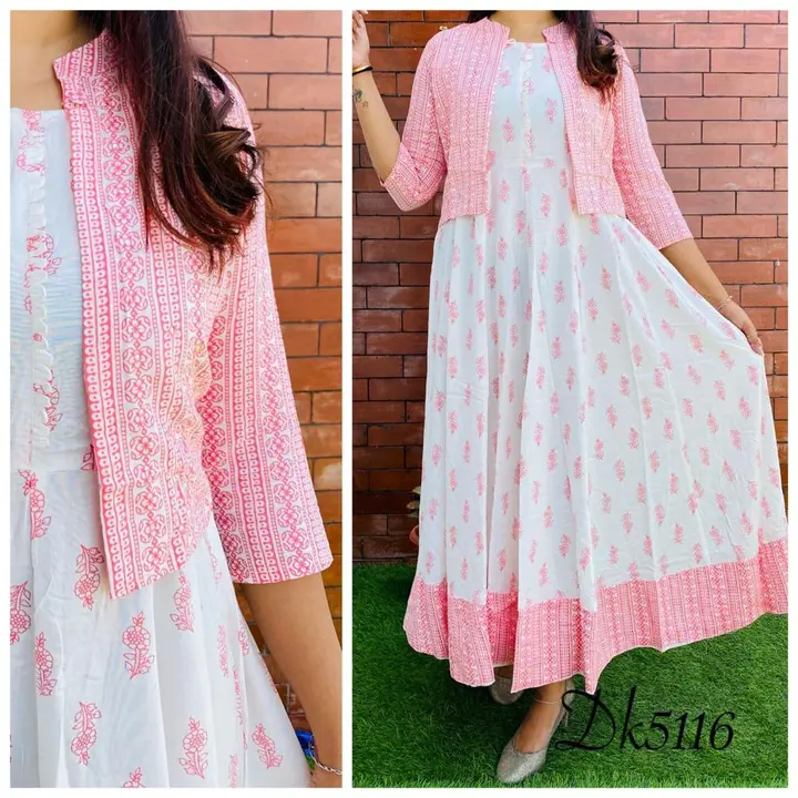 fabric reyonKurti with koti uploaded by Gudda collection  on 6/2/2024