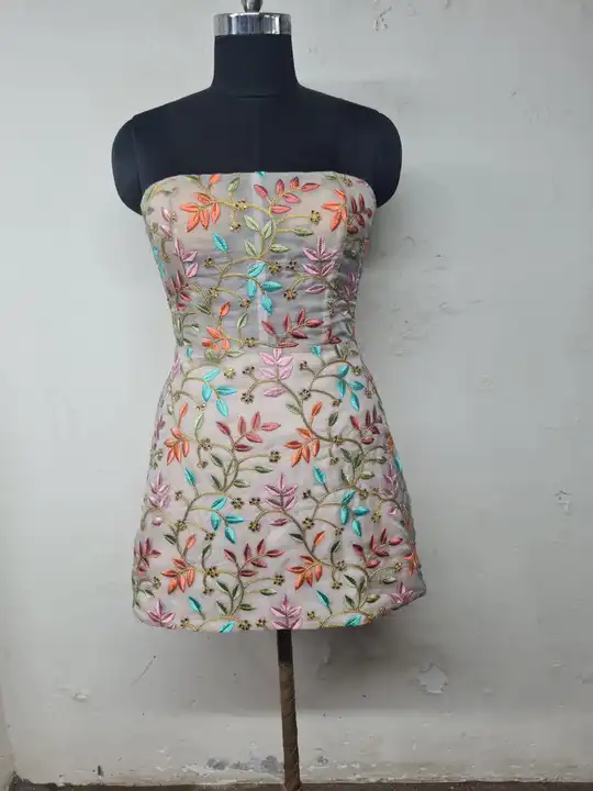Machine embroidery dress  uploaded by business on 2/5/2023
